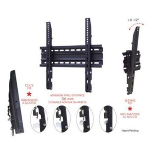 Staffa TV ITB Solution SLIM TILT 600 per Schermi fino a 50" 50kg