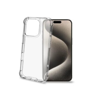 Cover Celly ARMOR per iPhone 16 Pro Trasparente
