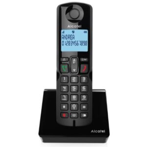 Telefono Cordless Alcatel S280 Solo Black DECT Vivavoce