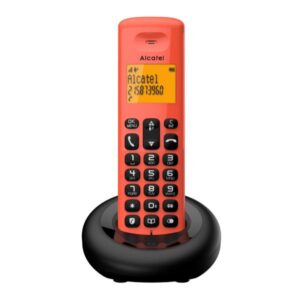 Telefono Cordless Alcatel E160 Rosso DECT/GAP 1 Portatile