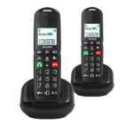 Telefono Cordless Alcatel XL685 DUO 2 Portatili Vivavoce Nero
