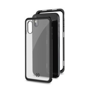 Cover Celly ATTRACTION per iPhone Xs e iPhone X in Alluminio e Vetro