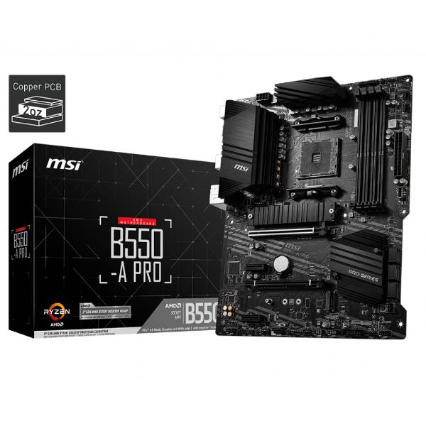 Motherboard MSI B550-A PRO ATX Socket AM4 DDR4 HDMI DisplayPort
