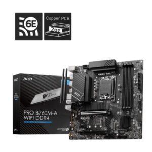 Scheda Madre MSI PRO B760M-A WIFI DDR4 Micro-ATX LGA1700