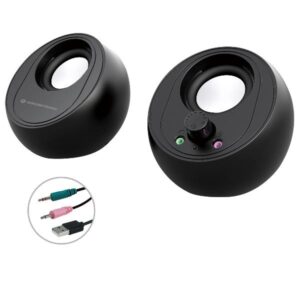 Casse PC Conceptronic Mini Speaker 2.0 2x5W Bluetooth 5.0 Jack 3.5mm USB Nero