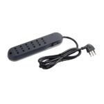 Multipresa Legrand SLIM6 6 Prese Bipasso Interruttore Sicurezza Cavo 1.5m Grigia