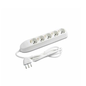 Multipresa Legrand BT-3685D 5 Prese Fissaggio a Muro 1.5m Bianco