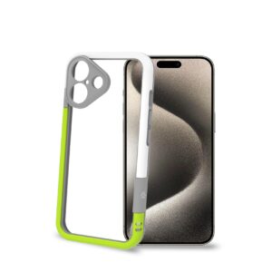 Cover Celly BUMPER per iPhone 16 Giallo TPU