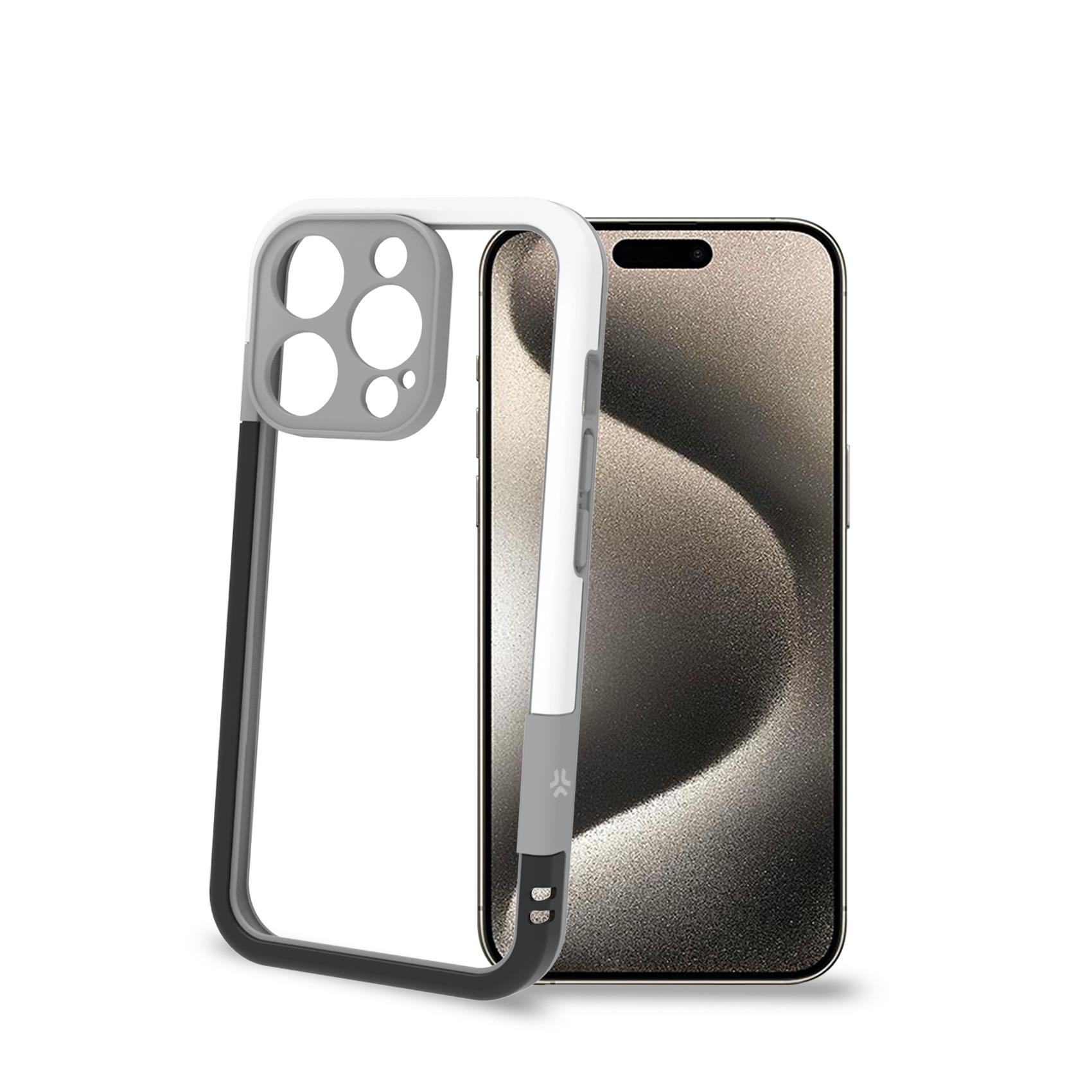 Cover Celly BUMPER per iPhone 16 Pro in TPU Bianco