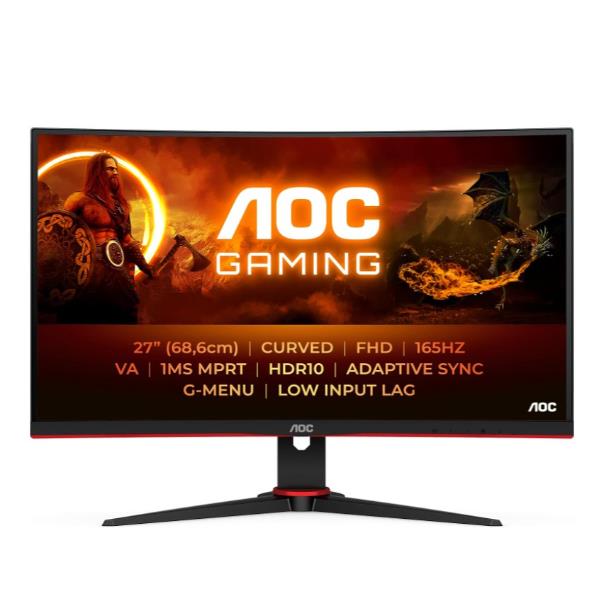Monitor AOC C27G2E 27 VA Full HD 165Hz Curvo - SKU: C27G2E