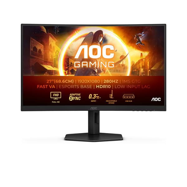 Monitor Gaming AOC C27G4ZXU 27 VA 1920x1080 165Hz Curvo - SKU: C27G4ZXU