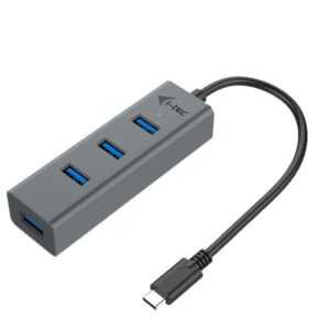 Hub USB I-Tec 4 Porte USB-A 3.0 Grigio