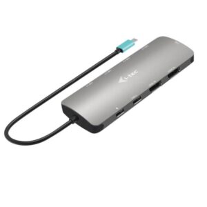 Docking Station USB-C I-Tec 2x HDMI PD 100W Alimentatore Grigio