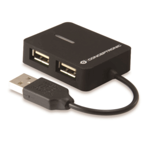 Hub USB Conceptronic 4 Porte USB 2.0 Nero