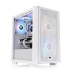 Cabinet Thermaltake Versa H16 TG ARGB Snow Micro-ATX 3 Ventole ARGB