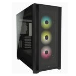Cabinet Mid-Tower Corsair iCUE 5000X RGB ATX Vetro Temperato Nero