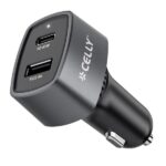 Caricabatterie Auto Celly CC1USBC1USBA65W 65W USB-A/USB-C