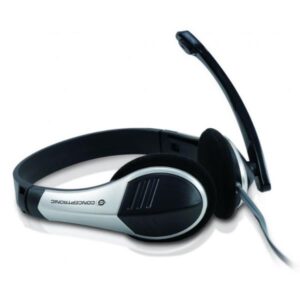 Cuffie Professionali Conceptronic Stereo 3.5mm con Microfono e Controllo Volume