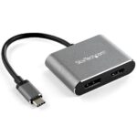Adattatore USB-C a DisplayPort HDMI Startech Grigio