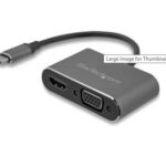 Adattatore USB-C a VGA e HDMI Startech Nero