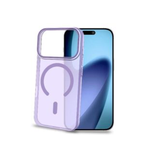 Cover Smartphone Celly COLORMAG per iPhone 17 Pro Trasparente Viola