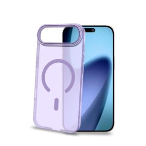Cover Celly COLORMAG per iPhone 17 Policarbonato Trasparente Viola
