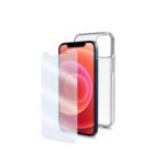 Cover Celly COVGLASSAB per iPhone 12 Mini Trasparente TPU e Vetro