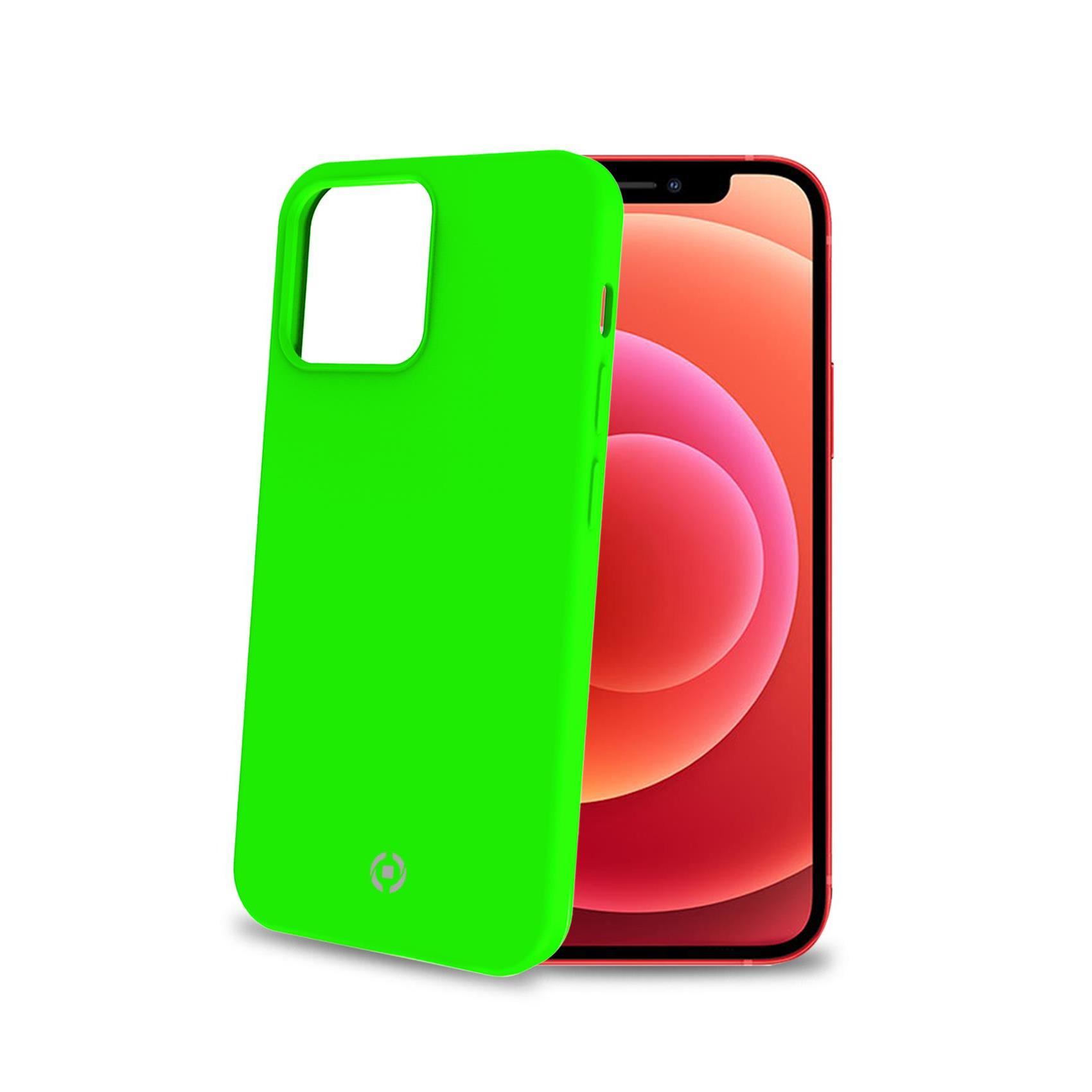 Cover Celly CROMO FLUO per iPhone 13 in TPU Verde