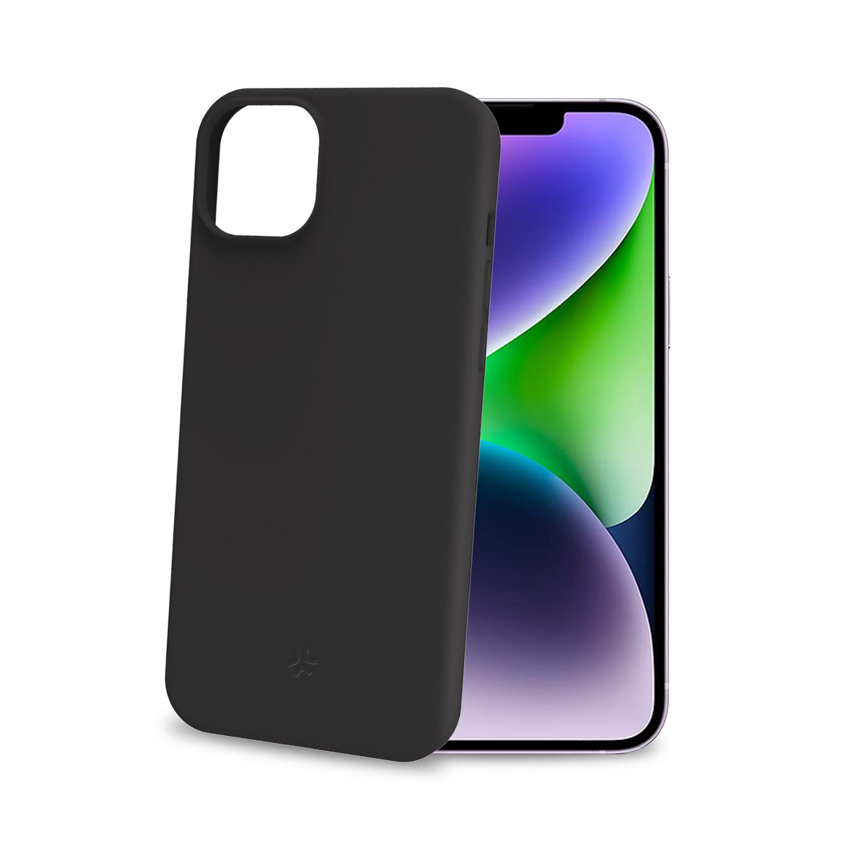 Cover iPhone 15 Plus Celly CROMO TPU Nero
