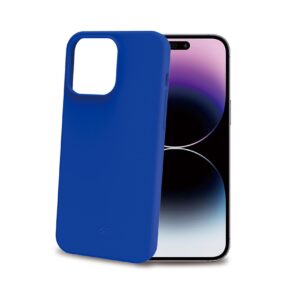 Cover iPhone 15 Pro Max Celly CROMO TPU Blu