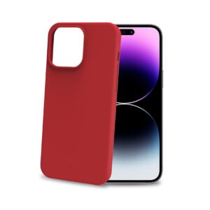 Cover iPhone 15 Pro Max Celly Cromo TPU Rosso