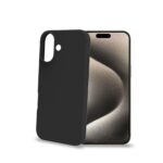 Cover Celly CROMO per Apple iPhone 16 – TPU Nero