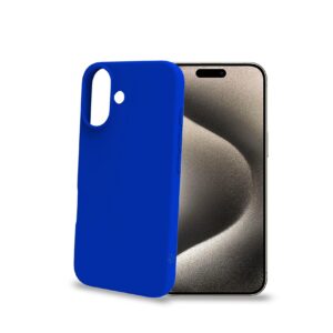 Cover iPhone 16 Celly CROMO TPU Blu