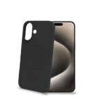 Cover Celly Cromomag per iPhone 15 Plus Nero TPU