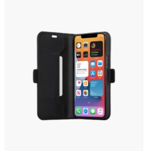 Custodia in Pelle Dbramante 1928 Copenhagen Slim per iPhone 12/12 Pro Nero