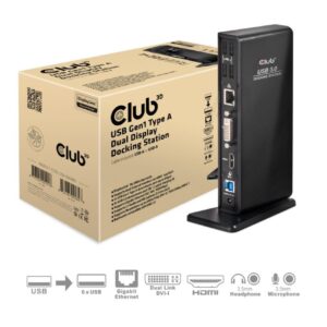 Docking Station Club3D USB Gen1 Dual Display per Notebook