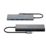 Adattatore USB-C Cygnett Hub 5 in 1 HDMI Grigio Alluminio