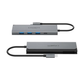Adattatore USB-C Cygnett Hub 5 in 1 HDMI Grigio Alluminio