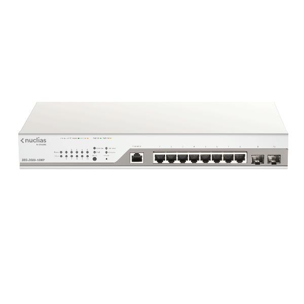 Switch D-Link DBS-2000-10MP 10 Porte Gigabit 8 PoE Smart Managed - SKU: DBS-2000-10MP