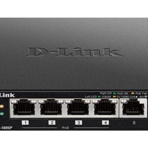 Switch D-Link DGS-1005P 5 Porte Gigabit 4 PoE