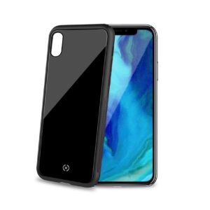Cover Celly DIAMOND per iPhone XR con vetro temperato - Nero