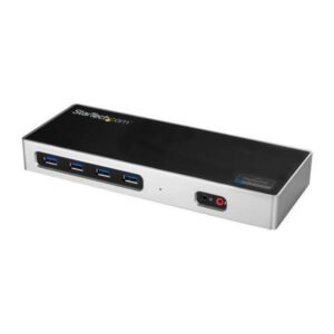 Docking Station Startech Universale per Due Monitor 4K Grigio Alluminio