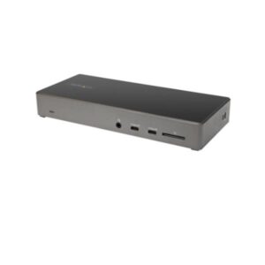 Docking Station Startech USB-C Triplo Monitor 4K Grigio Alluminio