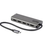 Docking Station Startech USB-C a HDMI/Mini DP 4K 60Hz Grigio Alluminio