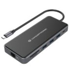 Docking Station Conceptronic 12-in-1 USB 3.2 2x HDMI VGA GbE 100W PD