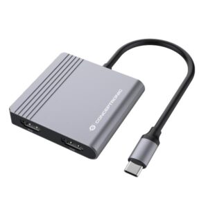 Docking Station Conceptronic 4-in-1 USB 3.2 2x HDMI USB-C PD 100W