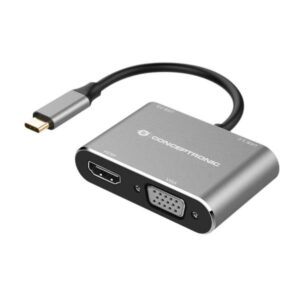 Docking Station Conceptronic 4-in-1 USB 3.2 HDMI VGA PD 100W