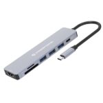 Docking Station Conceptronic 7-in-1 USB 3.2 HDMI PD 100W Grigio