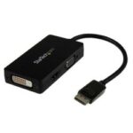 Adattatore DisplayPort Startech a VGA DVI HDMI Maschio Femmina Nero