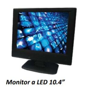 Monitor Ganz DSH10.4LED 10.4" per Telecamere di Sicurezza Interno